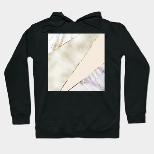 Dazzling gold with grey marble Hoodie